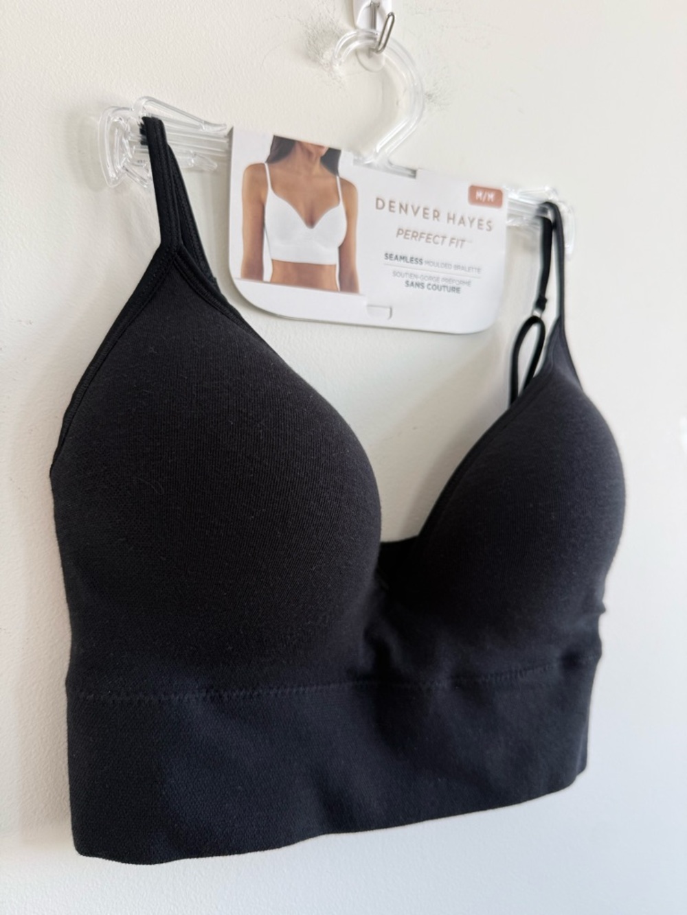 Denver Hayes Black Seamless Padded Bralette
